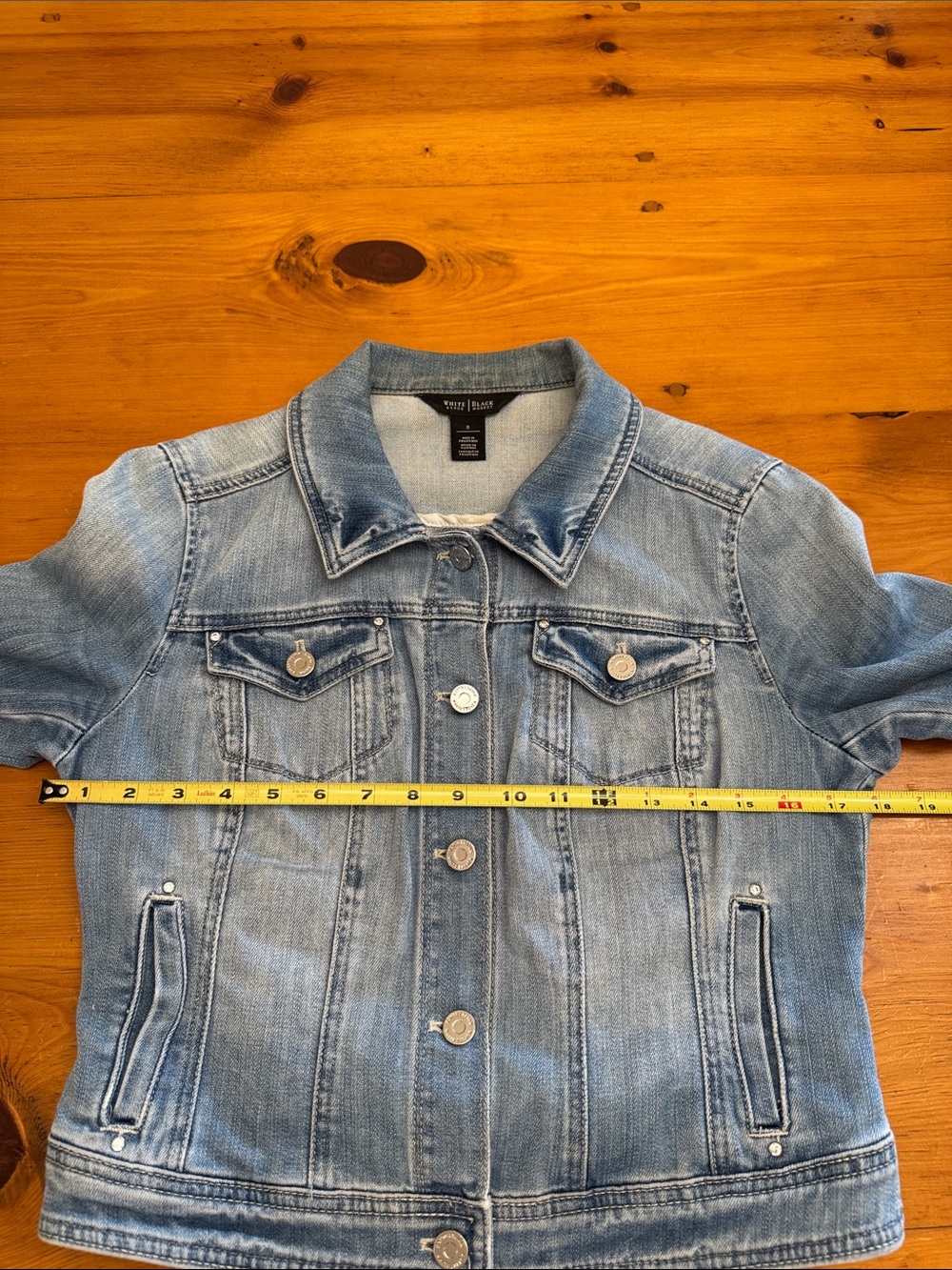 White House Black Market Light Wash Jean Jacket - Picture 10 of 12